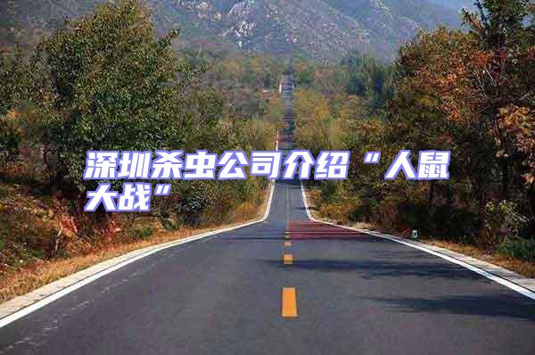 深圳殺蟲公司介紹“人鼠大戰(zhàn)”