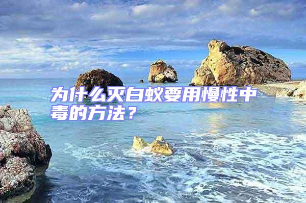 為什么滅白蟻要用慢性中毒的方法？