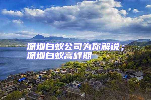 深圳白蟻公司為你解說；深圳白蟻高峰期