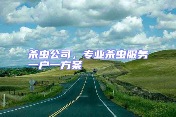 殺蟲公司，專業(yè)殺蟲服務一戶一方案