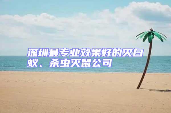 深圳最專業(yè)效果好的滅白蟻、殺蟲滅鼠公司