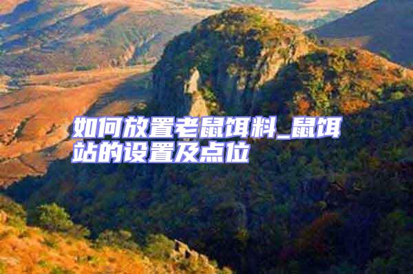 如何放置老鼠餌料_鼠餌站的設(shè)置及點(diǎn)位