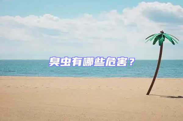 臭蟲有哪些危害？