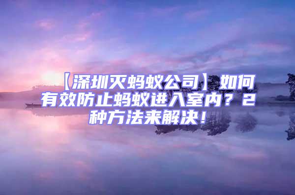 【深圳滅螞蟻公司】如何有效防止螞蟻進入室內(nèi)？2種方法來解決！