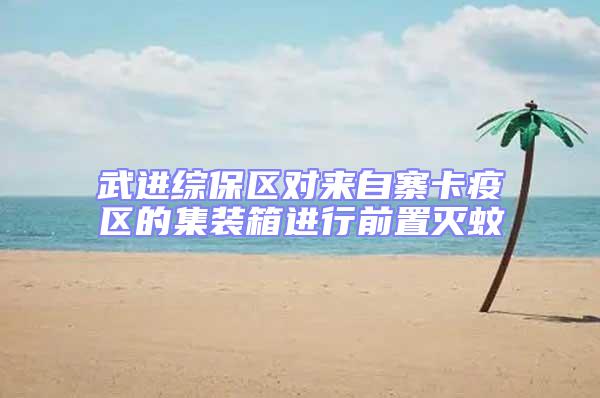 武進(jìn)綜保區(qū)對(duì)來(lái)自寨卡疫區(qū)的集裝箱進(jìn)行前置滅蚊