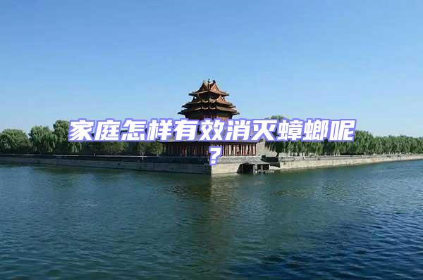 家庭怎樣有效消滅蟑螂呢？