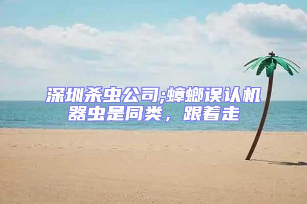 深圳殺蟲公司;蟑螂誤認(rèn)機(jī)器蟲是同類，跟著走