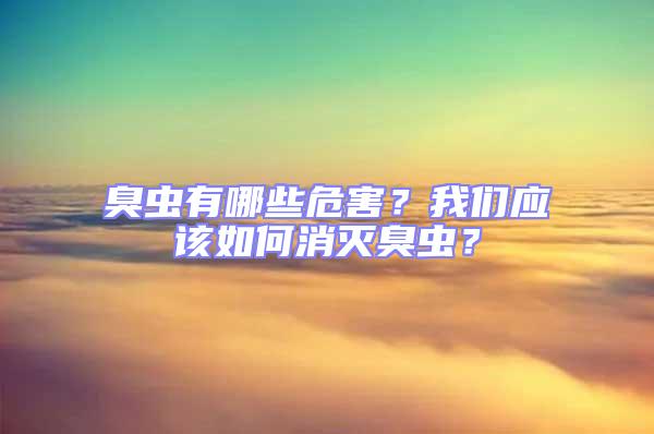 臭蟲有哪些危害？我們應(yīng)該如何消滅臭蟲？