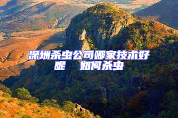 深圳殺蟲(chóng)公司哪家技術(shù)好呢  如何殺蟲(chóng)