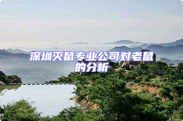 深圳滅鼠專業(yè)公司對(duì)老鼠的分析