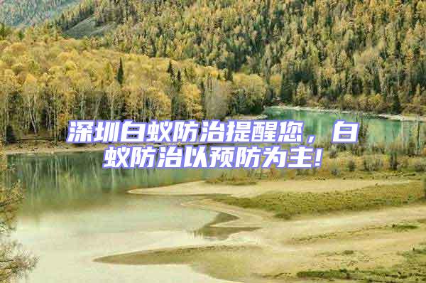 深圳白蟻防治提醒您，白蟻防治以預(yù)防為主!
