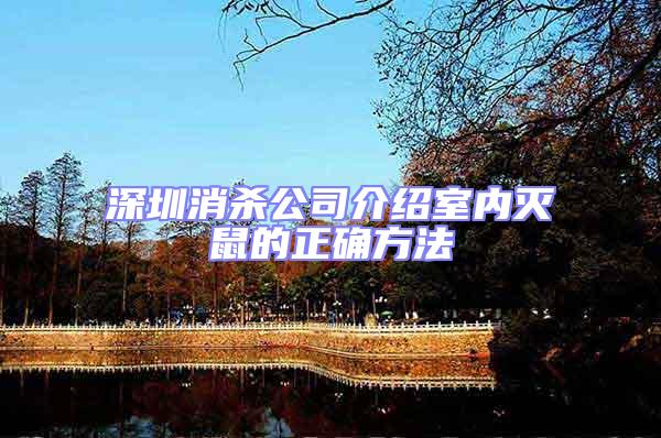 深圳消殺公司介紹室內(nèi)滅鼠的正確方法