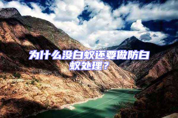 為什么沒白蟻還要做防白蟻處理？