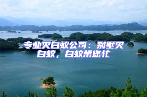 專(zhuān)業(yè)滅白蟻公司：別墅滅白蟻，白蟻幫您忙