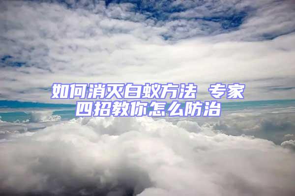 如何消滅白蟻方法 專(zhuān)家四招教你怎么防治