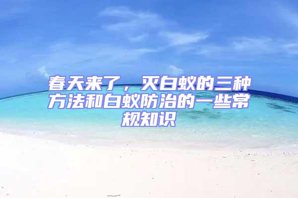春天來(lái)了，滅白蟻的三種方法和白蟻防治的一些常規(guī)知識(shí)