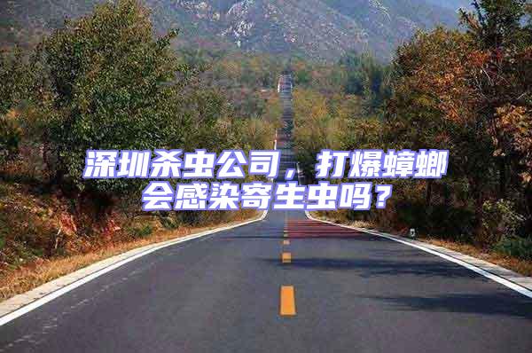 深圳殺蟲公司，打爆蟑螂會感染寄生蟲嗎？
