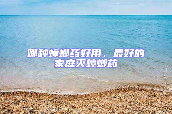 哪種蟑螂藥好用，最好的家庭滅蟑螂藥