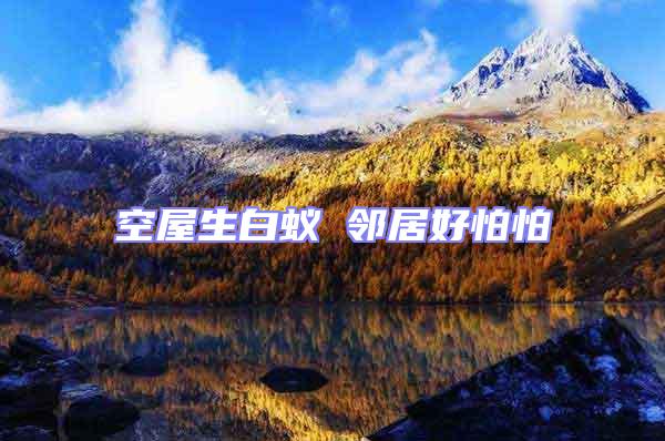 空屋生白蟻 鄰居好怕怕