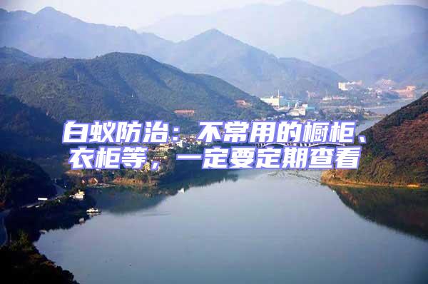 白蟻防治：不常用的櫥柜、衣柜等，一定要定期查看