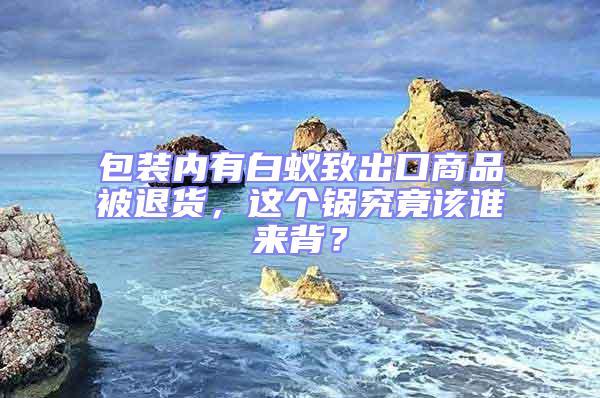 包裝內(nèi)有白蟻致出口商品被退貨，這個鍋究竟該誰來背？