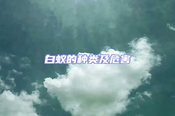 白蟻的種類及危害