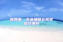 除四害：專(zhuān)業(yè)捕鼠公司滅鼠效果好