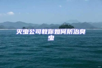 滅蟲(chóng)公司教你如何防治臭蟲(chóng)