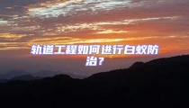 軌道工程如何進行白蟻防治？