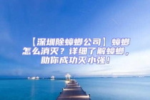 【深圳除蟑螂公司】蟑螂怎么消滅？詳細(xì)了解蟑螂，助你成功滅小強(qiáng)！