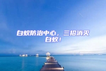 白蟻防治中心，三招消滅白蟻！