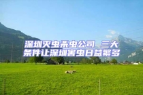 深圳滅蟲(chóng)殺蟲(chóng)公司 三大條件讓深圳害蟲(chóng)日益繁多