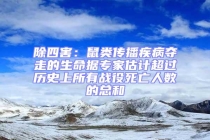 除四害：鼠類傳播疾病奪走的生命據(jù)專家估計(jì)超過(guò)歷史上所有戰(zhàn)役死亡人數(shù)的總和