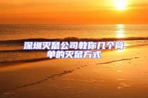 深圳滅鼠公司教你幾個(gè)簡(jiǎn)單的滅鼠方式