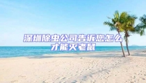 深圳除蟲公司告訴您怎么才能滅老鼠
