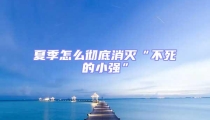 夏季怎么徹底消滅“不死的小強(qiáng)”