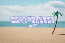 蟑螂怎么消滅？超全消滅蟑螂方法，不知道你就out了