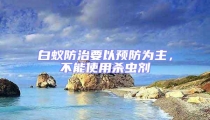 白蟻防治要以預(yù)防為主，不能使用殺蟲劑