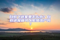 白蟻飛進家里怎么辦？白蟻進屋就可以繁殖落戶嗎？