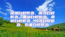 深圳白蟻防治、南沙白蟻防治、黃閣白蟻防治、市橋白蟻防治、沙灣白蟻防治、石基白蟻防治