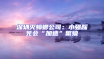 深圳滅蟑螂公司：小強(qiáng)踩死會(huì)“加速”繁殖
