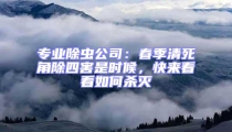 專業(yè)除蟲公司：春季清死角除四害是時(shí)候，快來看看如何殺滅