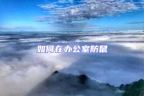 如何在辦公室防鼠