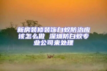 新房裝修裝飾白蟻防治應(yīng)該怎么做 深圳防白蟻專業(yè)公司來(lái)處理