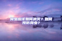 臭蟲(chóng)應(yīng)該如何消滅？如何預(yù)防臭蟲(chóng)？