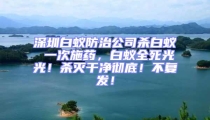 深圳白蟻防治公司殺白蟻 一次施藥，白蟻全死光光！殺滅干凈徹底！不復(fù)發(fā)！