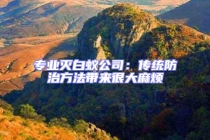 專業(yè)滅白蟻公司：傳統(tǒng)防治方法帶來很大麻煩